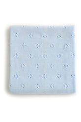 Funna Baby Triko Battaniye Fiore 75x110cm Mavi